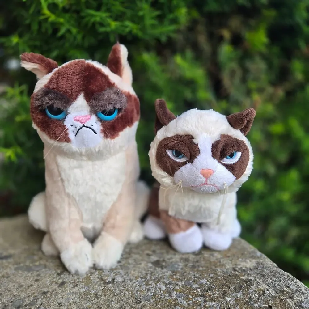 Grumpy Cat stuffed animals by Ganz and Ripple‎ Junction lot of two. Read